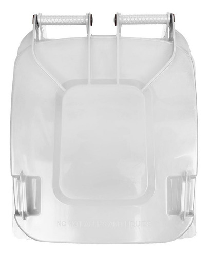 Bote 240 L Con Ruedas Y Pedal Color Blanco
