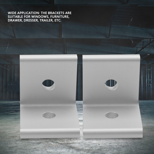 Soporte De Esquina De Aluminio Blanco Y Blanco 4545, Conecto