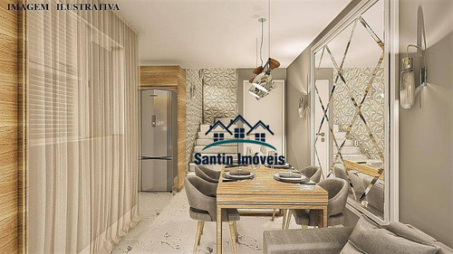 Cobertura Com *elevador De 02 Dormitórios(01 Suíte ) Vaga Coberta À Venda, 94 M² - Jardim - Santo André/sp - Co0567