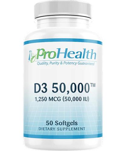 Prohealth Vitamin D3 50,000 - 50,000 Iu, 50 Softgels