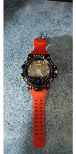 Reloj Deportivo Rojo Cronógrafo Doble Pantalla Resistente Go (Usado)