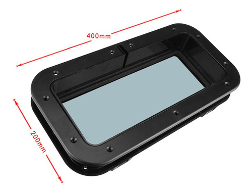 2x Rectangular Oval De Buey Para Escotilla / Licencia