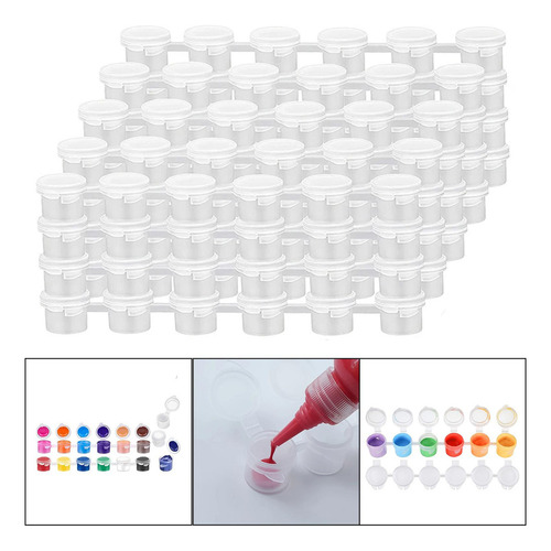 Tiras De Botes De Pintura Vacías, 20 Piezas 3ml 17cm