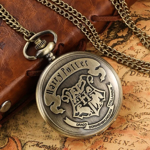 Reloj Collar Escudo Hogwarts M2 Harry Potter De Colección