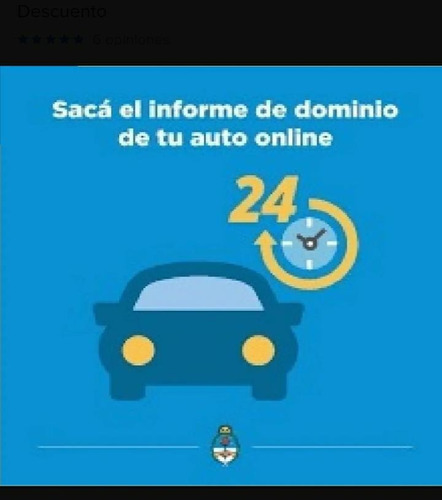 Imagen 1 de 2 de Informe De Dominio Automotor