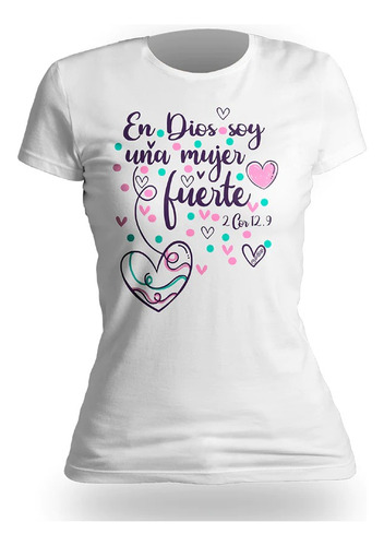 Playera Cristiana Mujer Fuerte Dama - Apostólika 