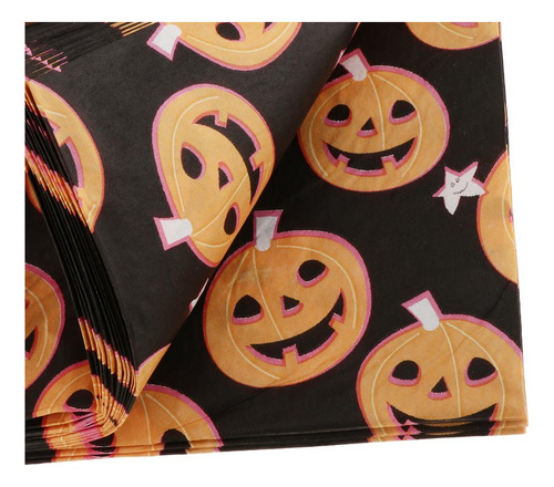 40pcs Feliz Halloween Calabaza Servilleta De Papel