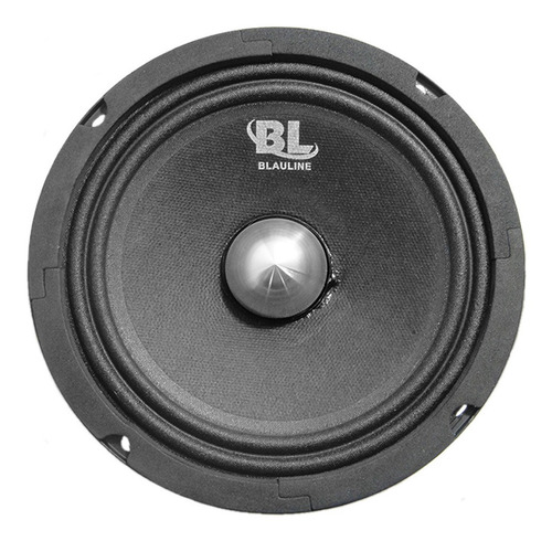 Combo Rackera 2 Medios 6 6,5 Pulgadas 250w + 2 Tweeters 150w Color Negro