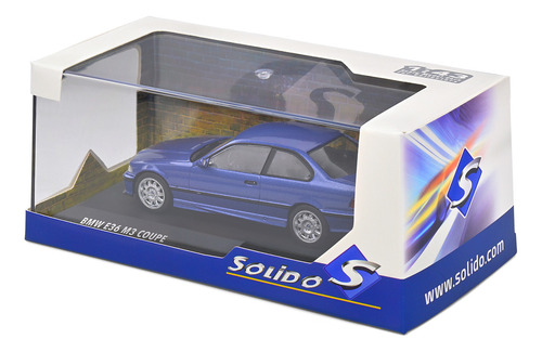 Bmw E36 Coupé M3 1999 1:43 Solido Azul