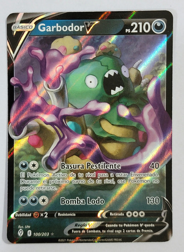 Pokemon Garbodor V - 100/203 - Ultra Rare