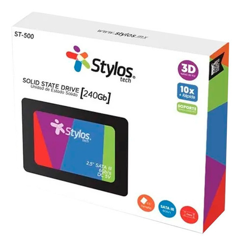 Stylos Disco Duro Solido Ssd Sata Pc Laptop 240gb Interno Color Negro