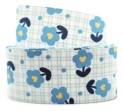 Fita Estampada Flores Princess - 38mm X 10m - Ro.152892 Cor 2
