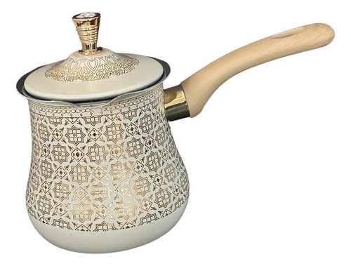 Cafetera Turca Olla Para Derretir Con 900 Ml Patrón Dorado