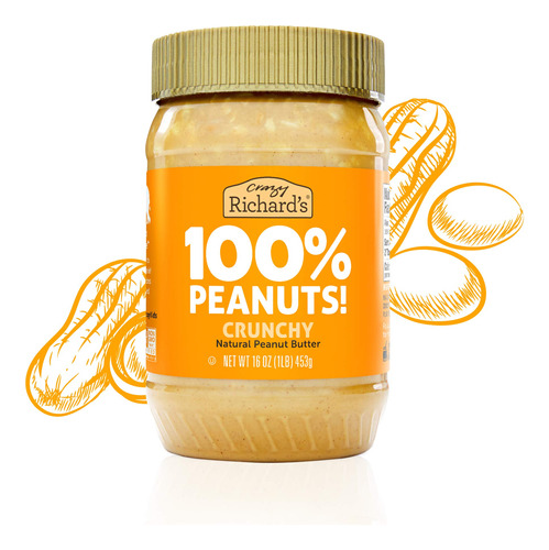 Crazy Richard's All Natural Crunchy - Crema De Mani Crujient