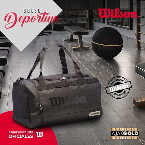 Imagen 2 de 10 de Bolso Wilson Deportivo Viaje Urbano Bolsillo Gimnasio Fit