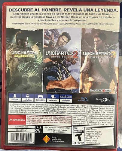 Ps4 - Uncharted: The Nathan Drake Collection (Usado)