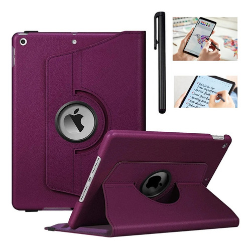 Case De Cuero + Lapiz Tactil Para iPad 10.2 7ma A2197 A2200