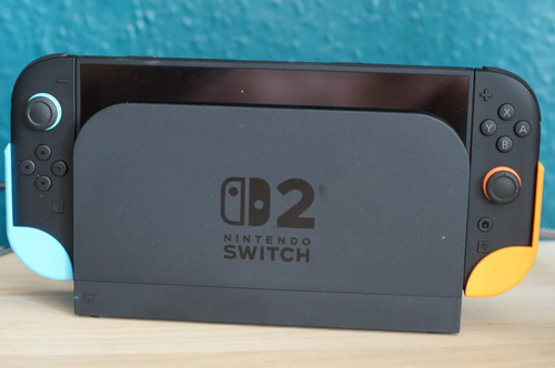 Grips Ergonômicos Para Nintendo Switch 2 Vermelho E Azul