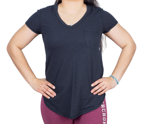 Abercrombie - Polera Mujer C/v 0076-091 Negra