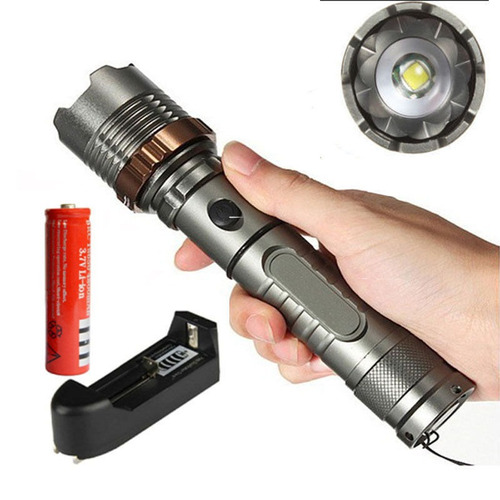 2500lm Cree Xm-l T6 Linterna Led Zoomable Antorcha + Batería