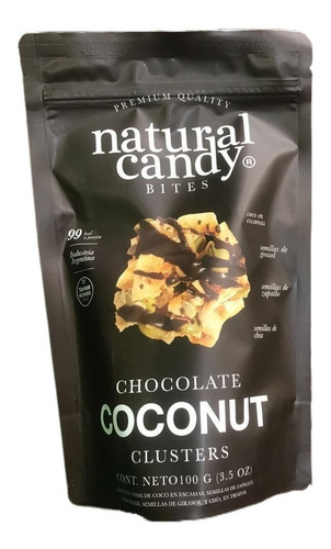 Imagen 2 de 6 de Cluster Coco En Escamas Con Chocolate Candy Natural 100gr X3