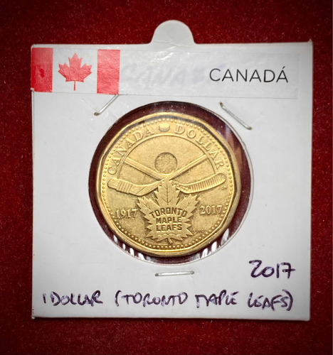 Moneda 1 Dólar Canadá 2017 Uc 117 Toronto Maple Leafs (Usado)