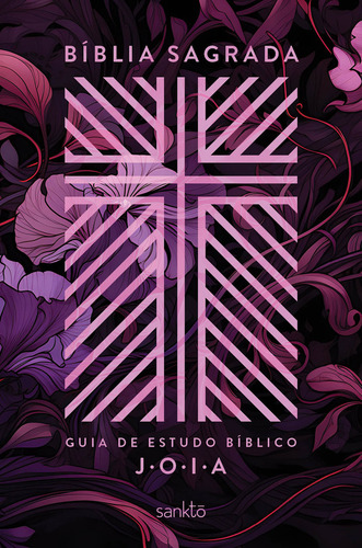 Bíblia Nvt Com Guia De Estudo Bíblico J.o.i.a.: Capa Floral, De Yuri Pena., Vol. 1. Editorial Sankto, Capa Dura, Edição 1 Em Português, 2024