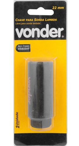 Imagem 3 de 3 de Chave Para Sonda Lambda 22mm Vonder Cromo Vanadio Boca 22mm