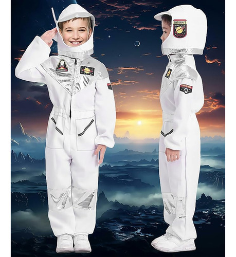 Disfraz De Astronauta Para Niño Incluye Sombrero