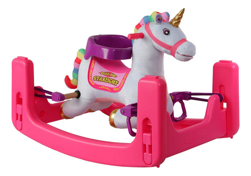 Rockin Rider Starlight Grow-with-me - Unicornio, Color Rosa