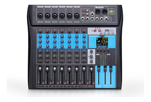 Consola Pasiva 8 Canales 99 Dsp Usb, Bluetooth, Mp3, Rec, Pc