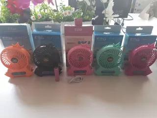 Mini Ventilador Usb Y Baterias Recargables Colores