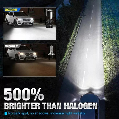Ampolleta Led Optico H4 Y6 8000 Lúmenes Auto 36w Lupa