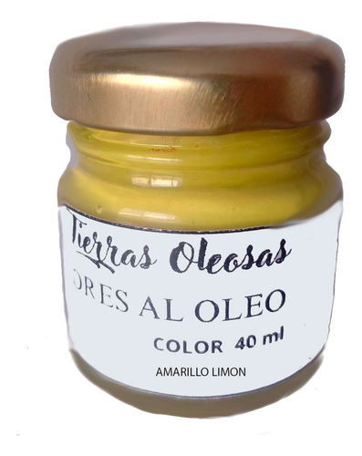 Oleo Amarillo Limón Frasco De Vidrio De 40ml