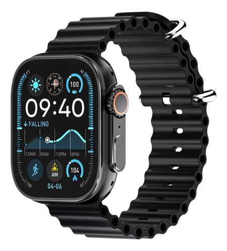 Relógio Smartwatch Ultra 4 Serie 10 Chatgpt Gps Prova Dagua Preto Preto