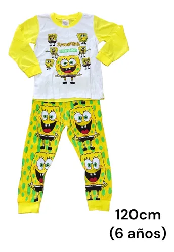 Pijama De Para Ni os De 6 A os 120 Cm De Bob Esponja Env o gratis