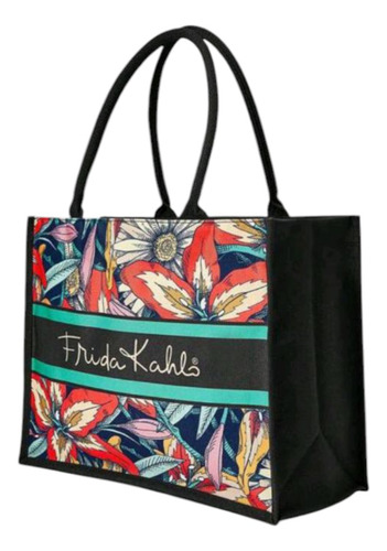 Frida Kahlo Shein Bolso De Tela Con Estampado Floral