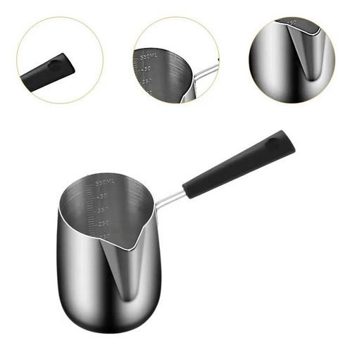 Mz Cafetera Sopera Acero Inoxidable 900 Ml Con Boca