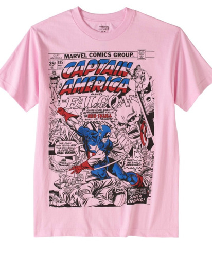 Remera Capitan America Marvel Original Traida Usa
