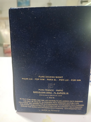 P. Rabanne Pure Xs Night 100 Ml Discontinuado