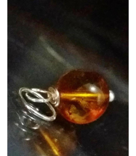 Imagem 6 de 7 de Pedras - Pingente Unissex, Âmbar 9mm E Prata, Cód114pg6