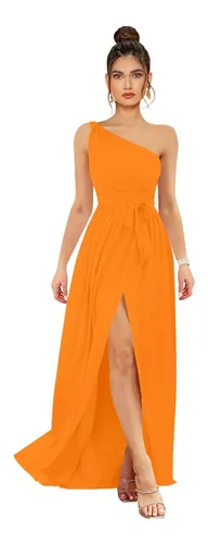 Vestido Rosa Con Naranja