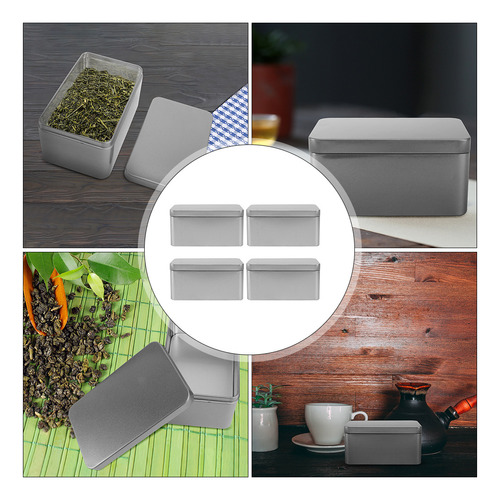 Latas De Té, Caja De Té, 4 Unidades