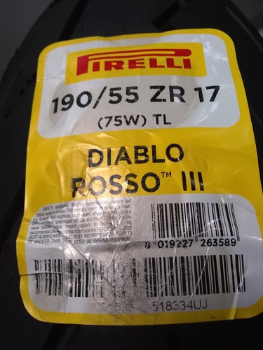 Neumático Pirelli Diablo Rosso 3 190/55-17