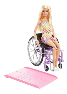 Barbie Fashionista Cadeira De Rodas Loira - Mattel Hjt13