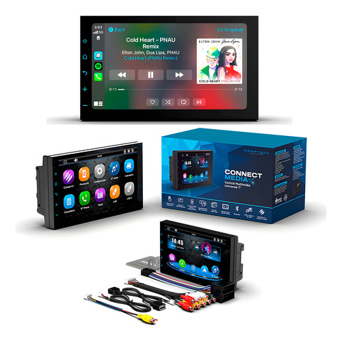Carplay Cobalt 2013-15 Câmera Ré + Moldura Multimídia 7