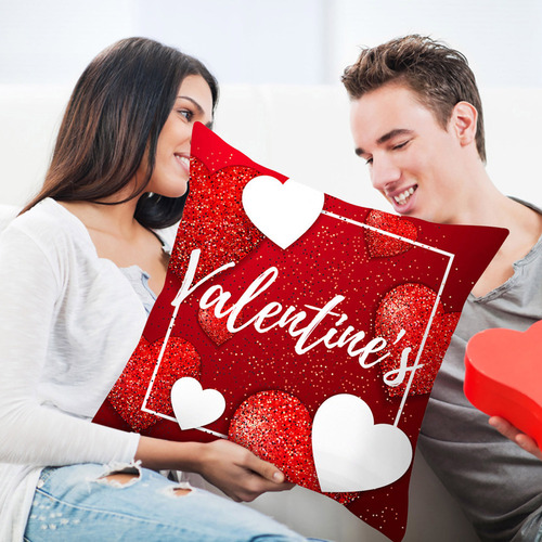 Funda De Almohada En V For El Día De San Valentín, 4 Unidad