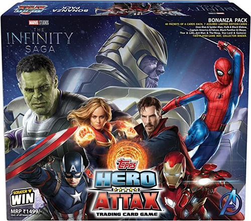 Topps India Marvel Hero Attax  Tcg Collection Bonanza Pack,.