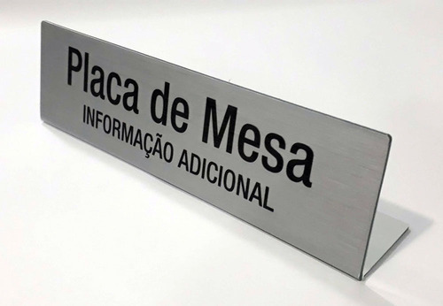 Imagem 1 de 5 de 01 Placa De Mesa Reunião Jurado Personalizada Pvc 2mm