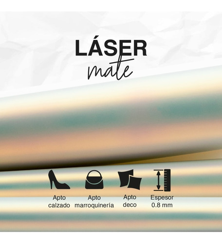 Imagen 3 de 9 de Tela Por Metro Laser Mate Tornasol 1m X 1,4mt
